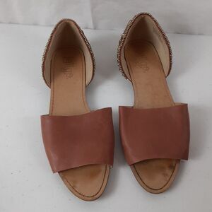 Latigo Womens Slip On Shoes Size 9 MAGNOLIA Beaded Brown Leather Anthropologie